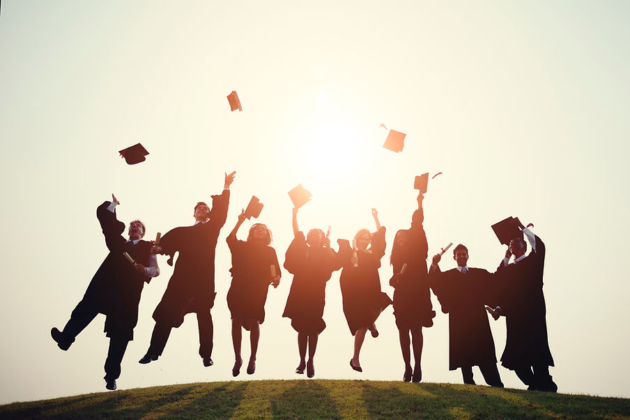 Graduates Celebrating Outdoors
