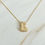 Thumbnail: Crystal Bubble Initial Necklace