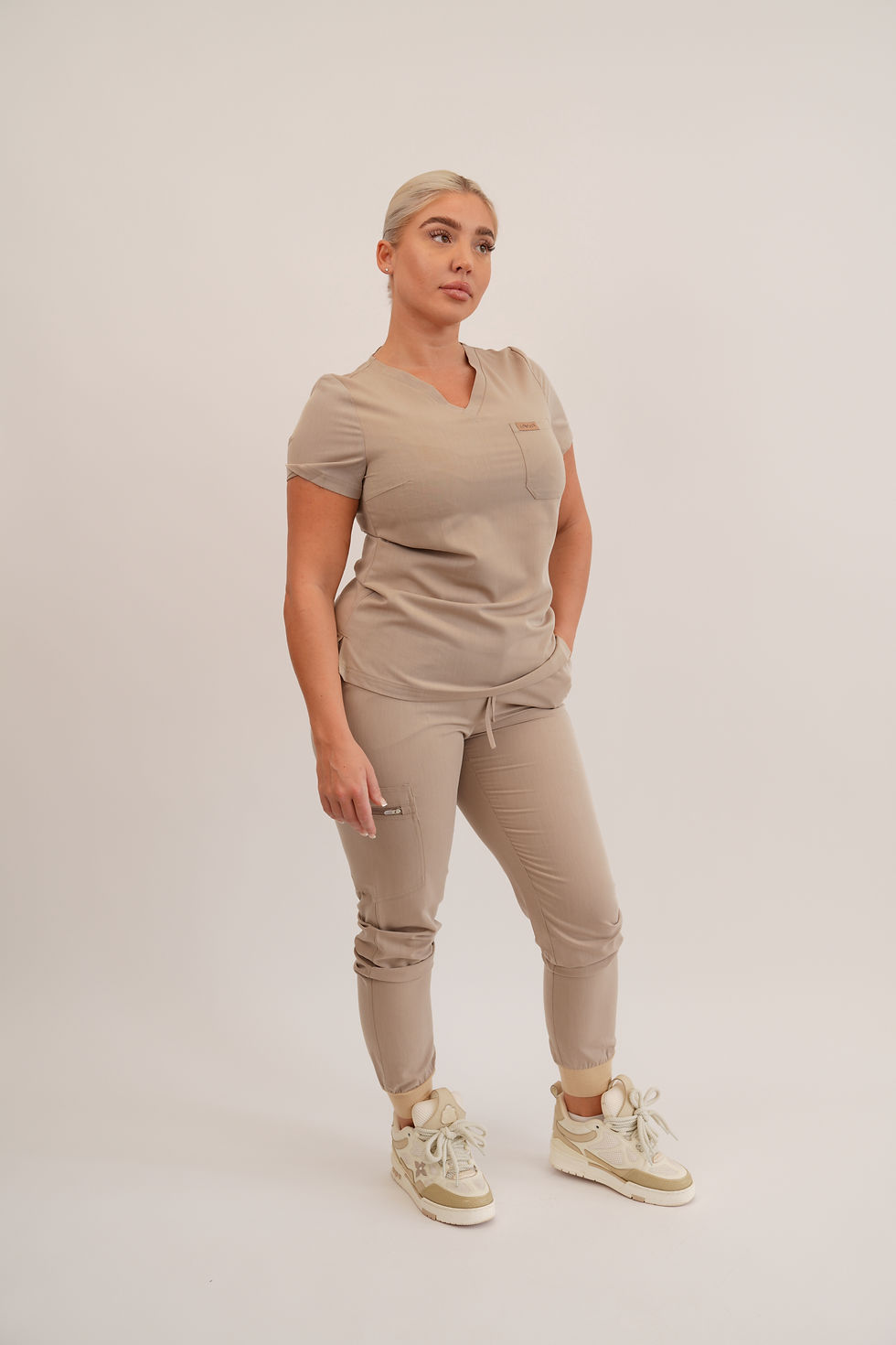 Thumbnail: 3 Piece Scrubs Set in Citrine