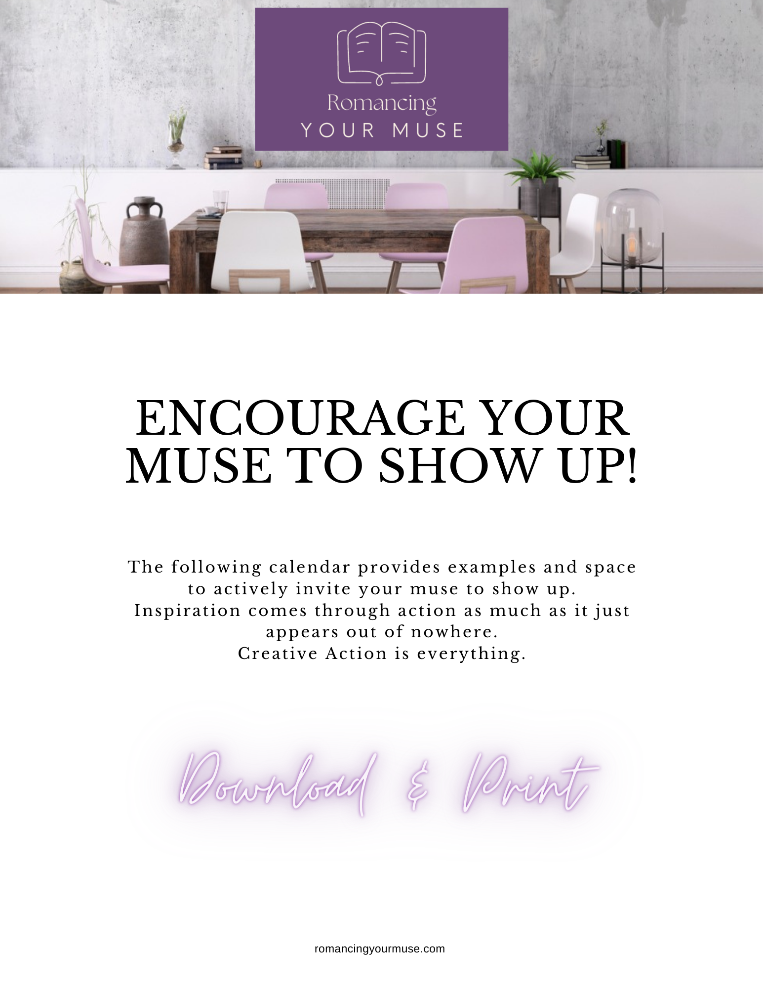 Invite Your Muse--Take Creative Action!