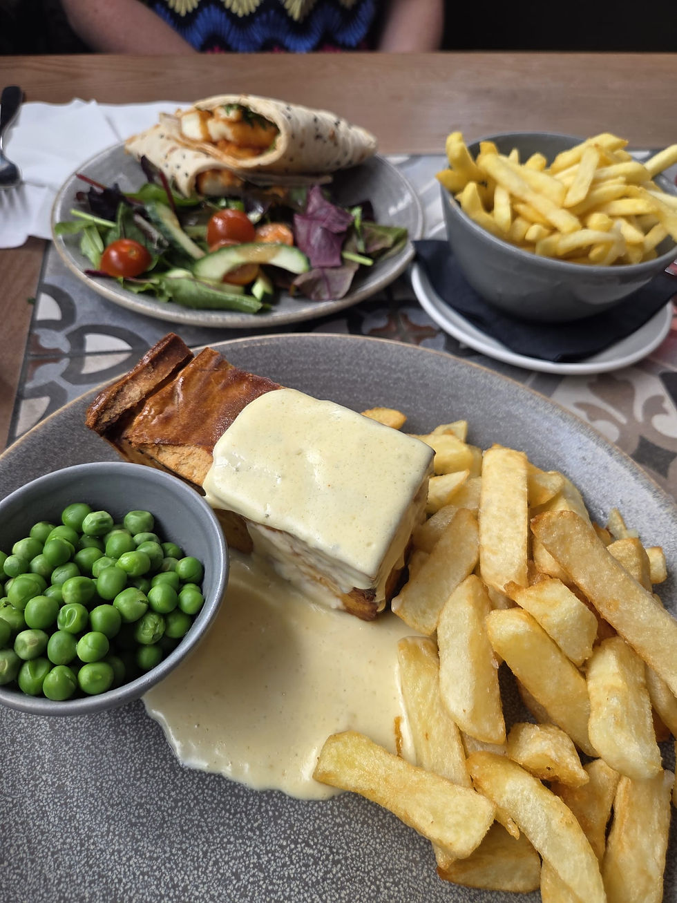Cheese & Onion Pie at The Hornsmill Pub