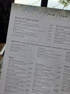 Menu at The Hornsmill Pub