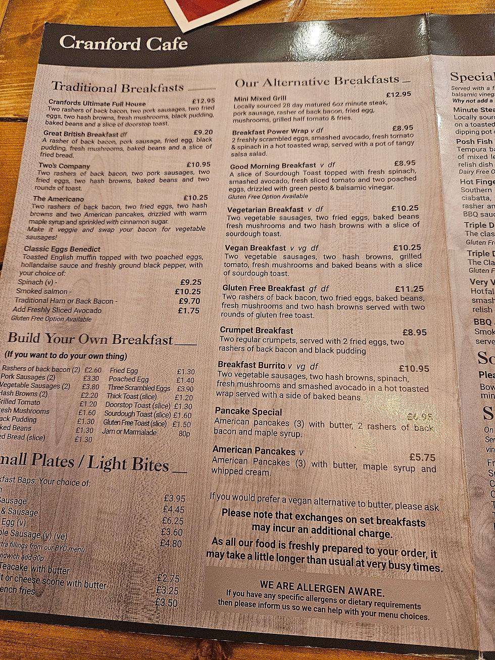 Cranford Cafe & Sandwich Bar Knutsford