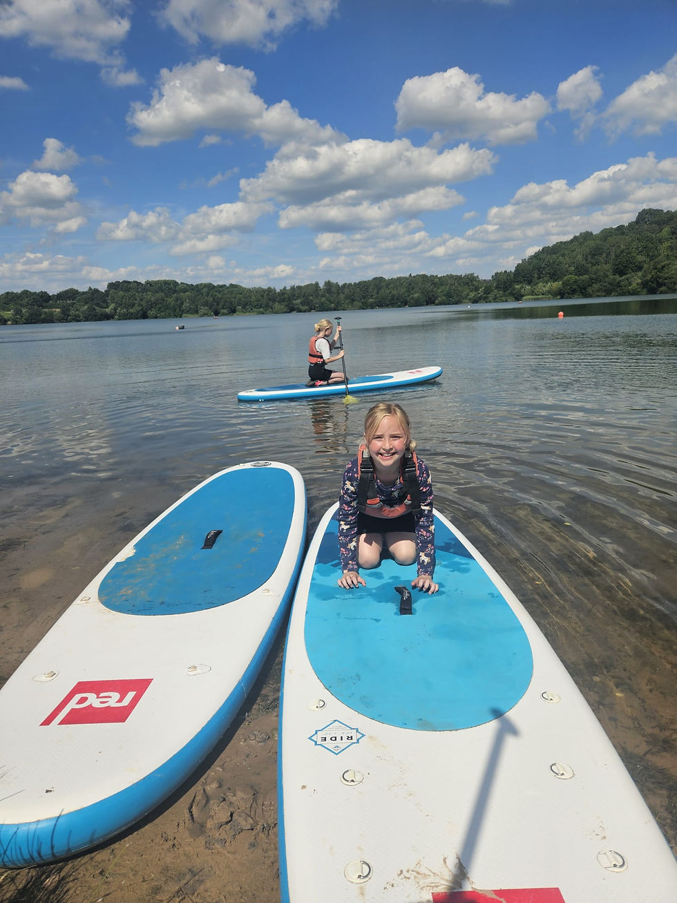 Paddleboarding at Astbury Watersports Centre