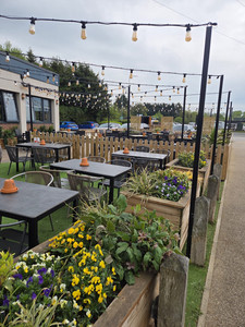 Beer Garden at The Hornsmill Pub in Helsby