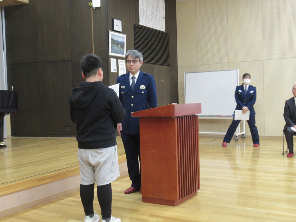 決意表明をし、リーダーの証の帽子をいただきました