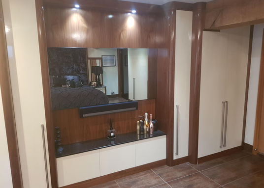 Mirror TV in bedroom