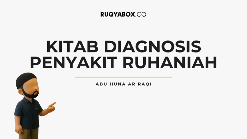 a black and white poster that says kitab diagnosis nyakit ruhani