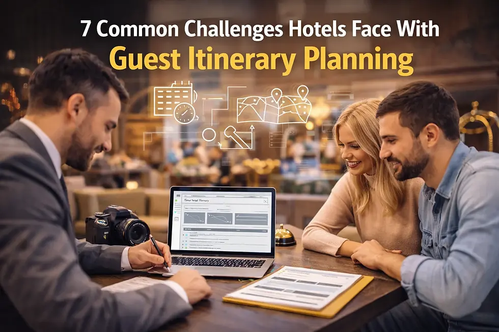 7 Common Challenges Hotels Face With Guest Itinerary Planning