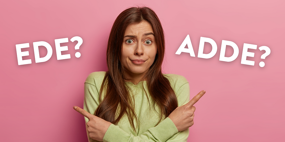 The two types of dry eye, EDE and ADDE