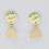 Thumbnail: Gold Earrings with Triangle Charm