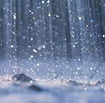 raindrops splashing