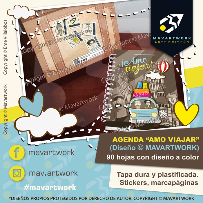 Miniatura: Agenda "AMO VIAJAR"