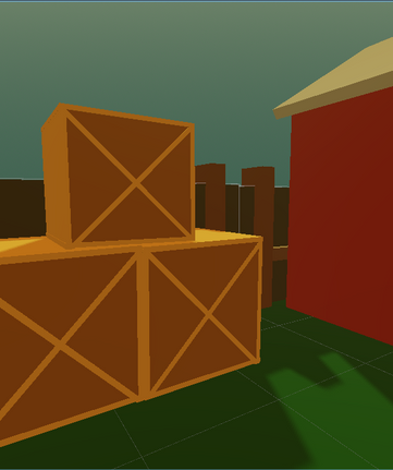 more boxes along side the barn.