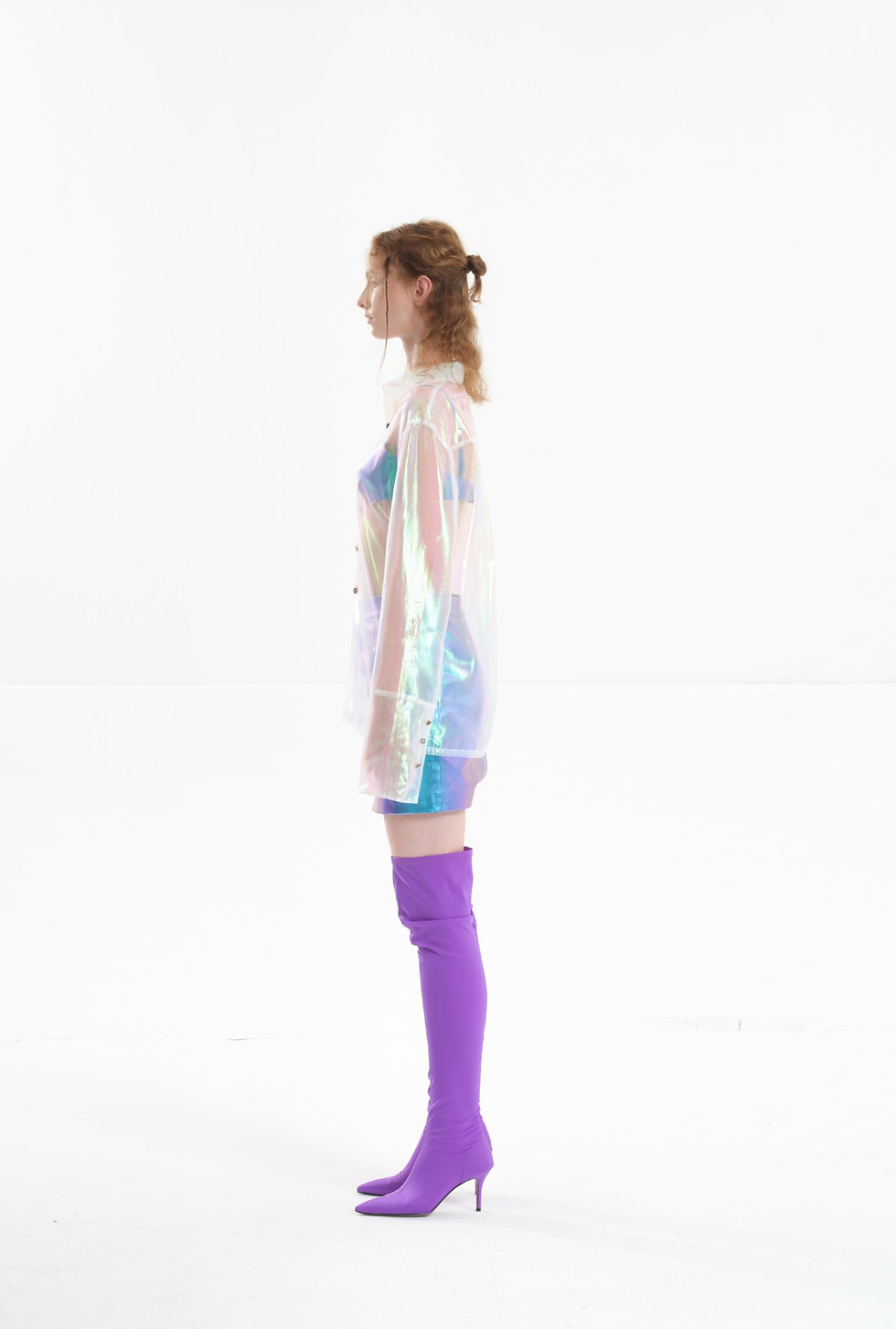 縮圖：Multicolor Transparent Organza Shirt