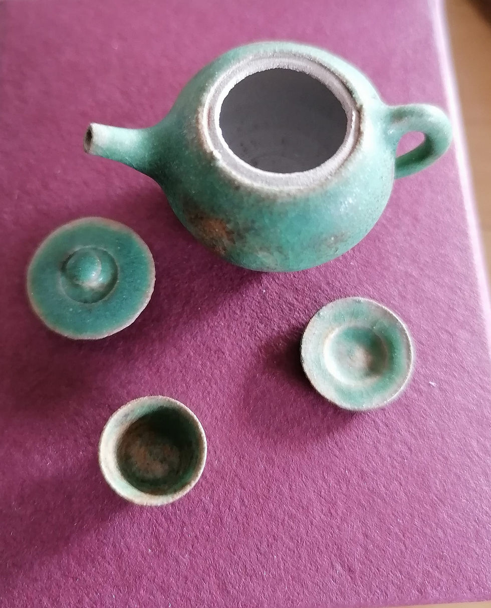 Thumbnail: Greenish Teapot Set