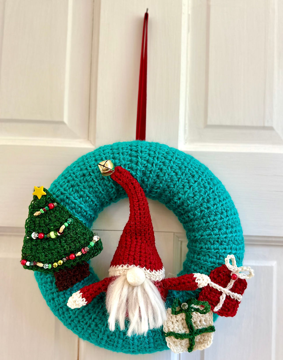Thumbnail: Small Santa Xmas Wreath