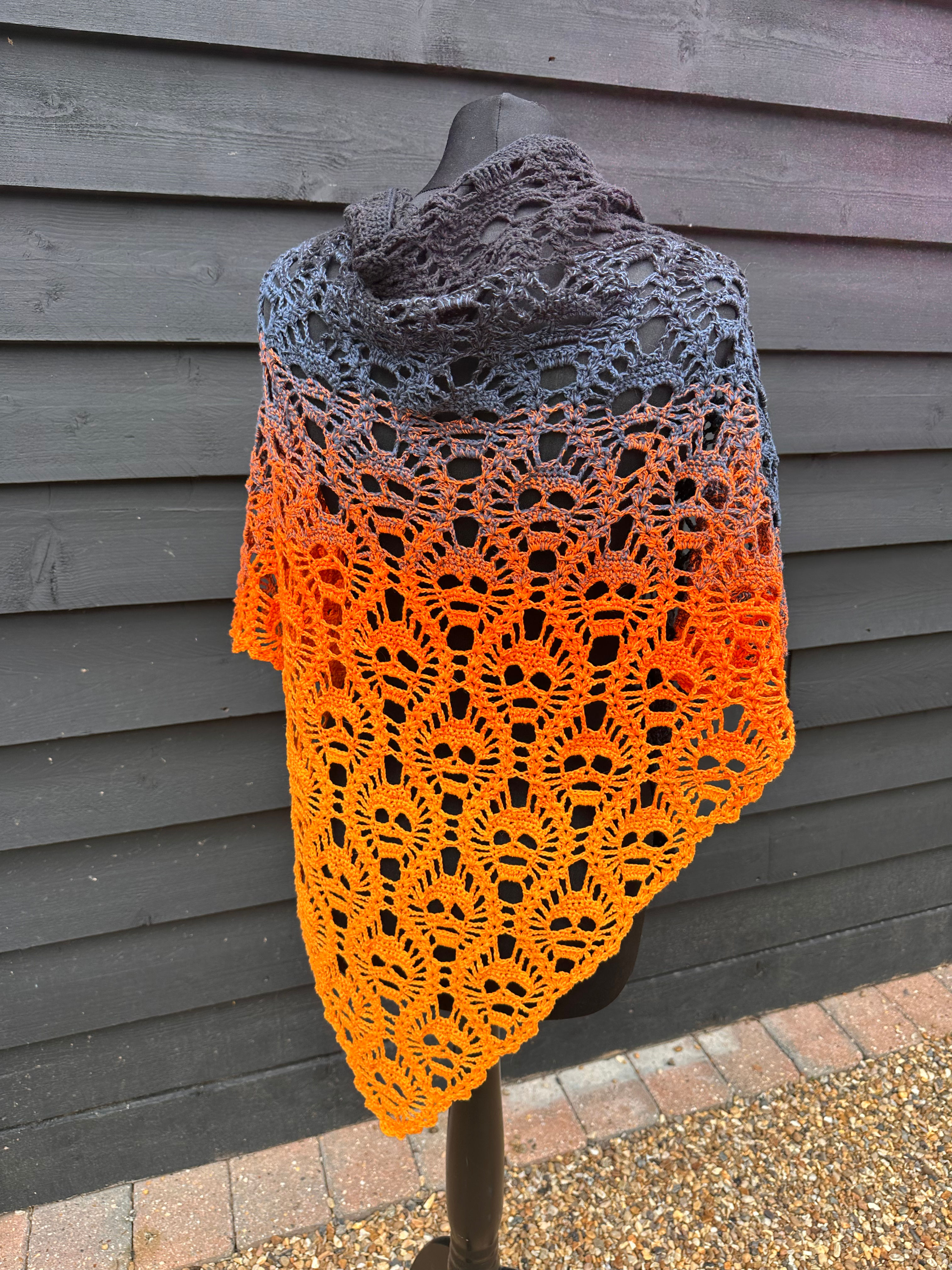 ‘Lost Souls’ skull shawl