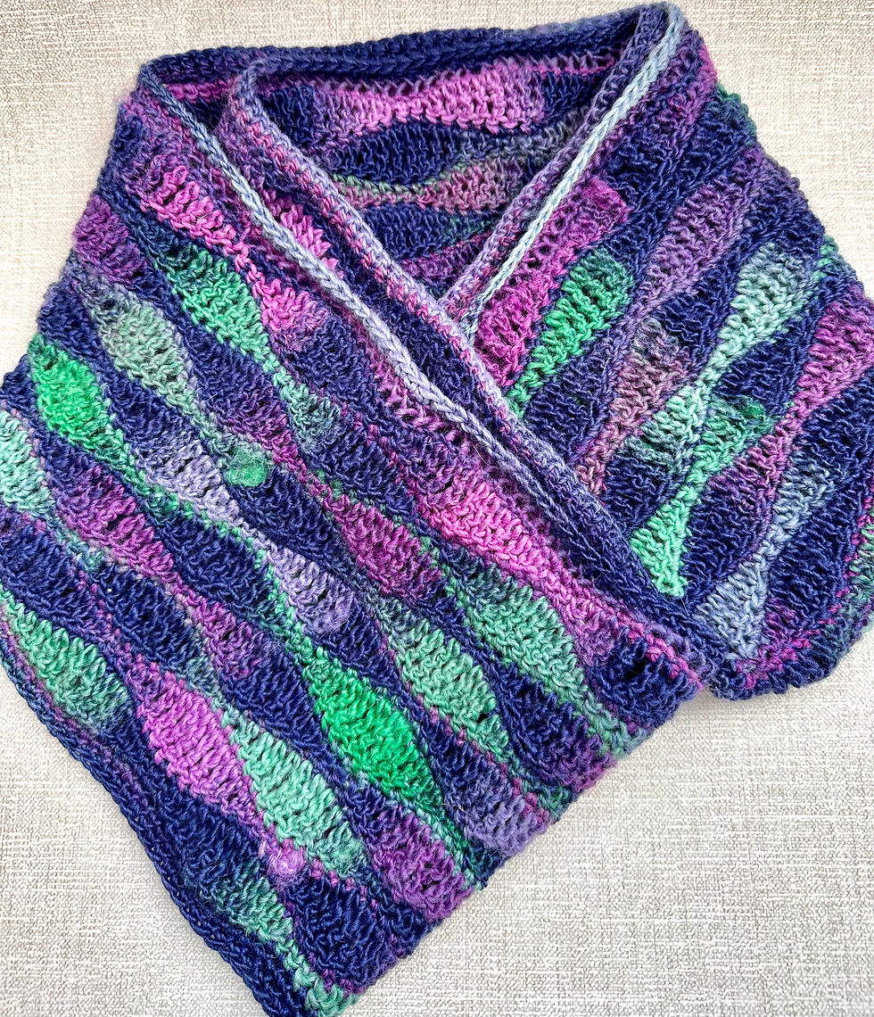 Thumbnail: 'Gentles Waves' scarf & gloves SET