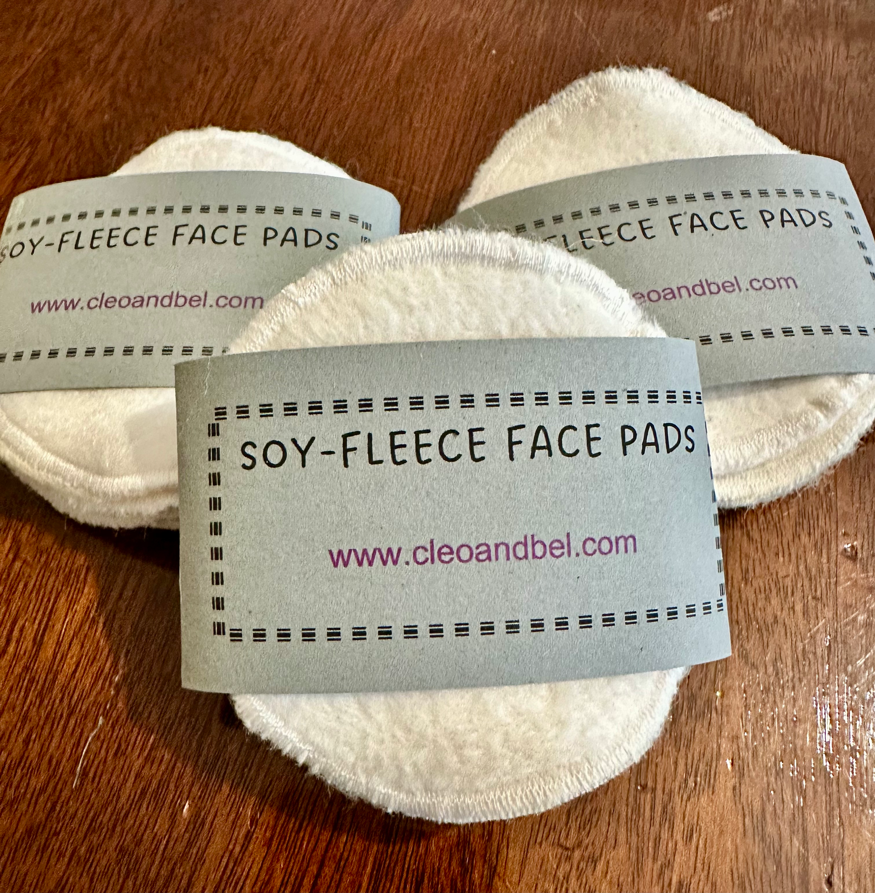 Soy & fleece face pads