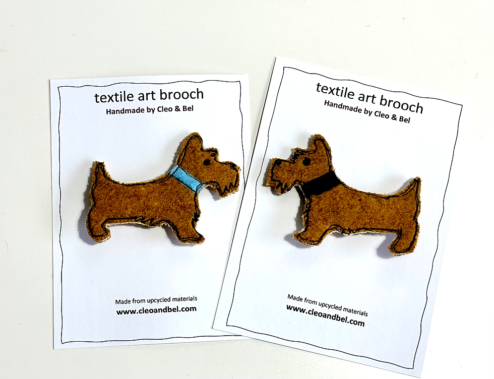 Thumbnail: Westie & Scottie Dog Brooches