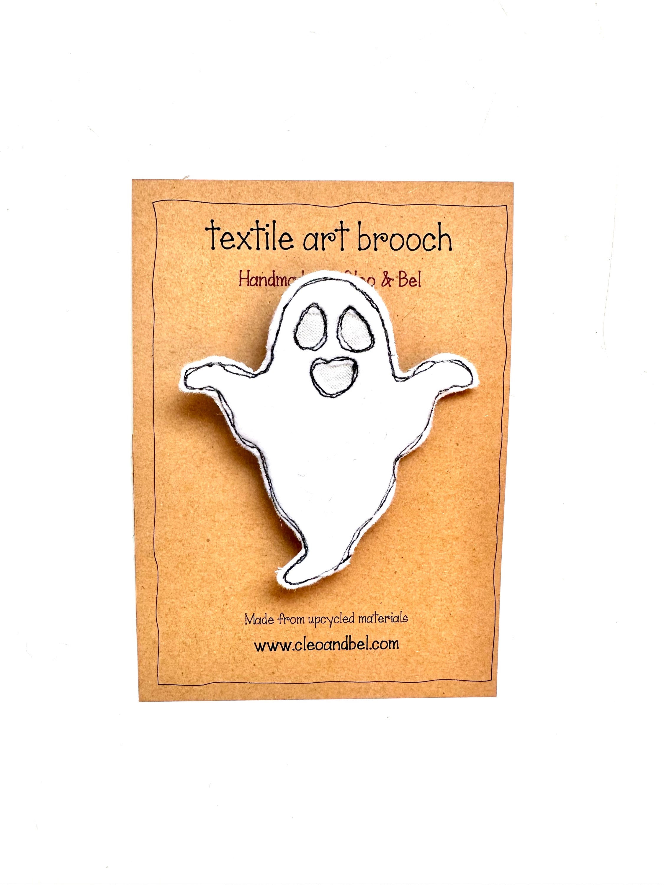 Spooky Halloween ghost brooch