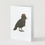 Thumbnail: Kōkako with Pounamu & Heritage Hat – ROTIA DESIGN Greeting Card