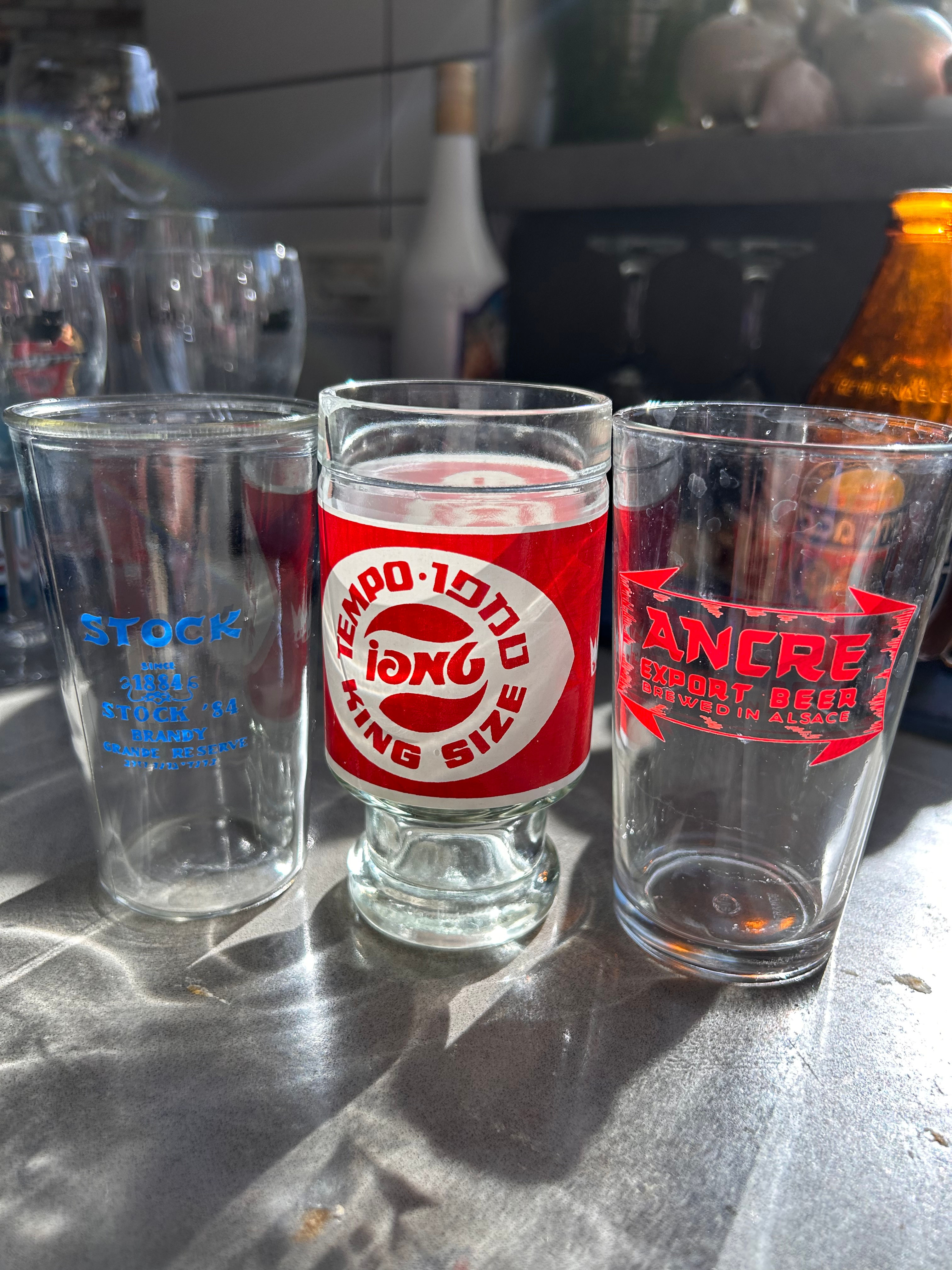 כוס טמפו , סטוק ואנסר ענתיקות