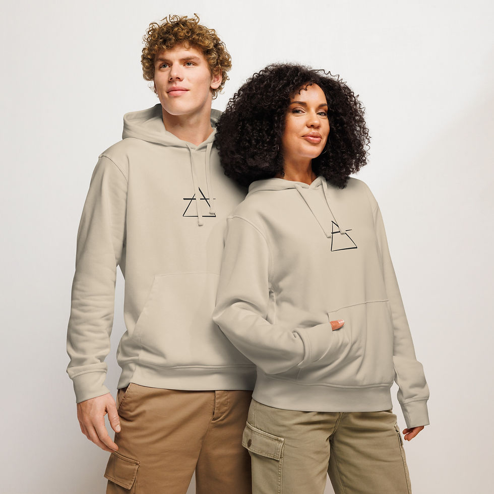 Thumbnail: Air Element Sigil Unisex organic mid-weight hoodie