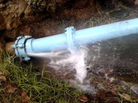 Reparación de la tubería de 6 pulgadas.