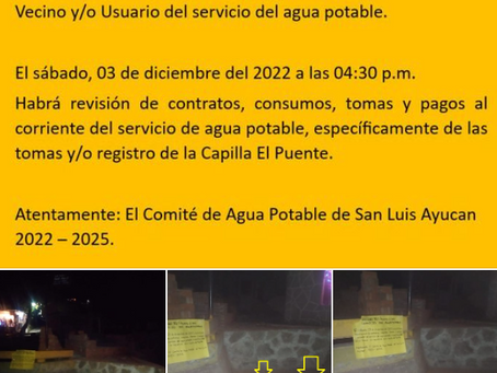 Revisión de contratos, consumos y tomas.