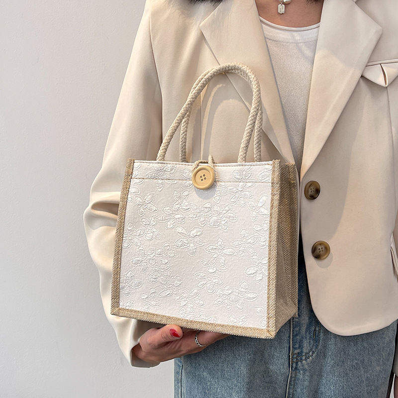 Thumbnail: Linen Bags Handbag For Women Shopper Tote Bag Fashion Designer Bag Convenient La