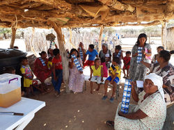 Businesswoman in white