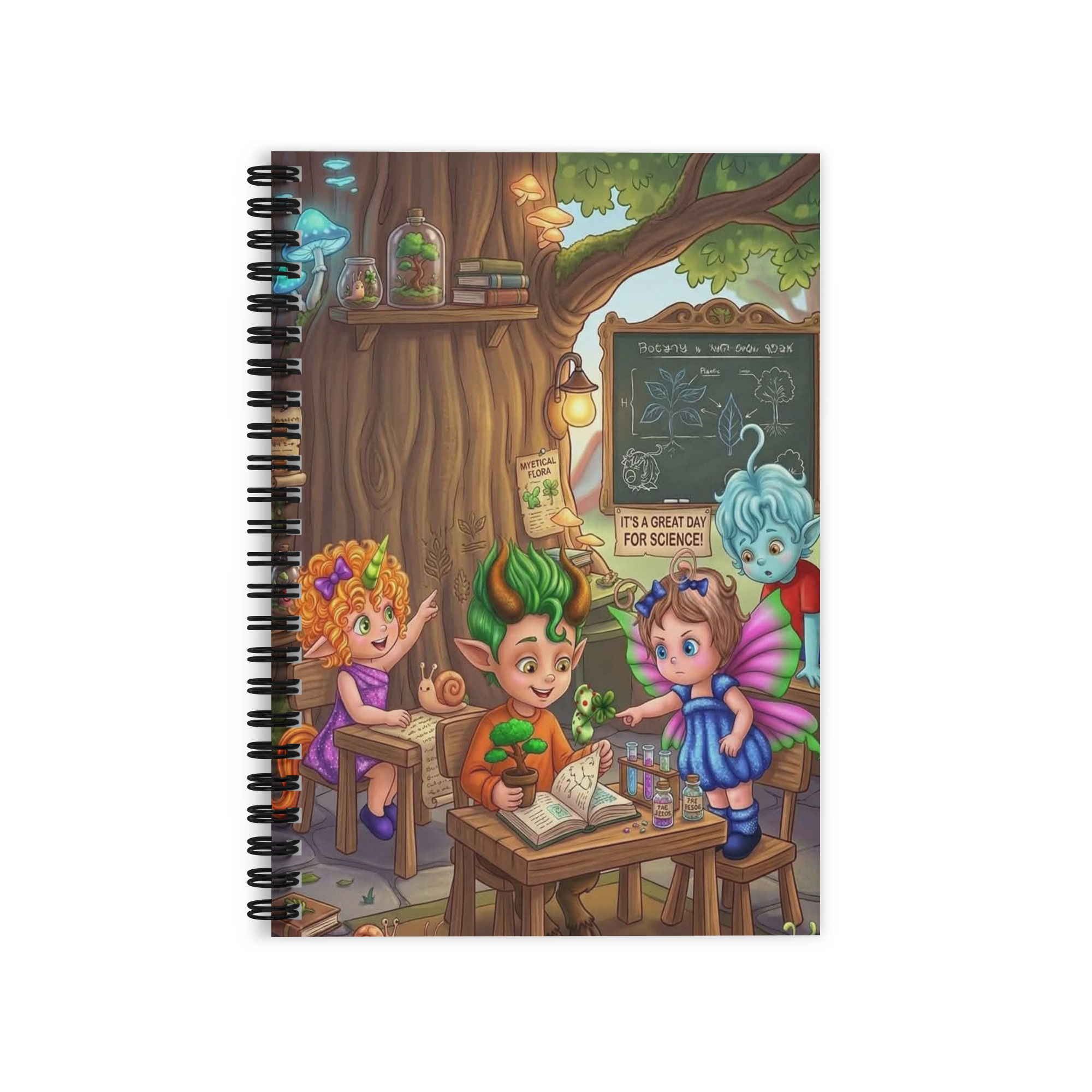 school days Ruled Line Spiral Notebook