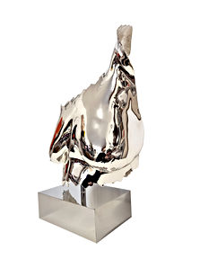 stunning chrome body casting breast cast by angelcasts in northwest body casting sculpture