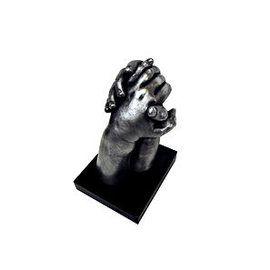 kids metal hand casting with Angelcasts, Manchester