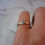 Thumbnail: Mini Pet Print Ring in Silver with 9ct Gold band