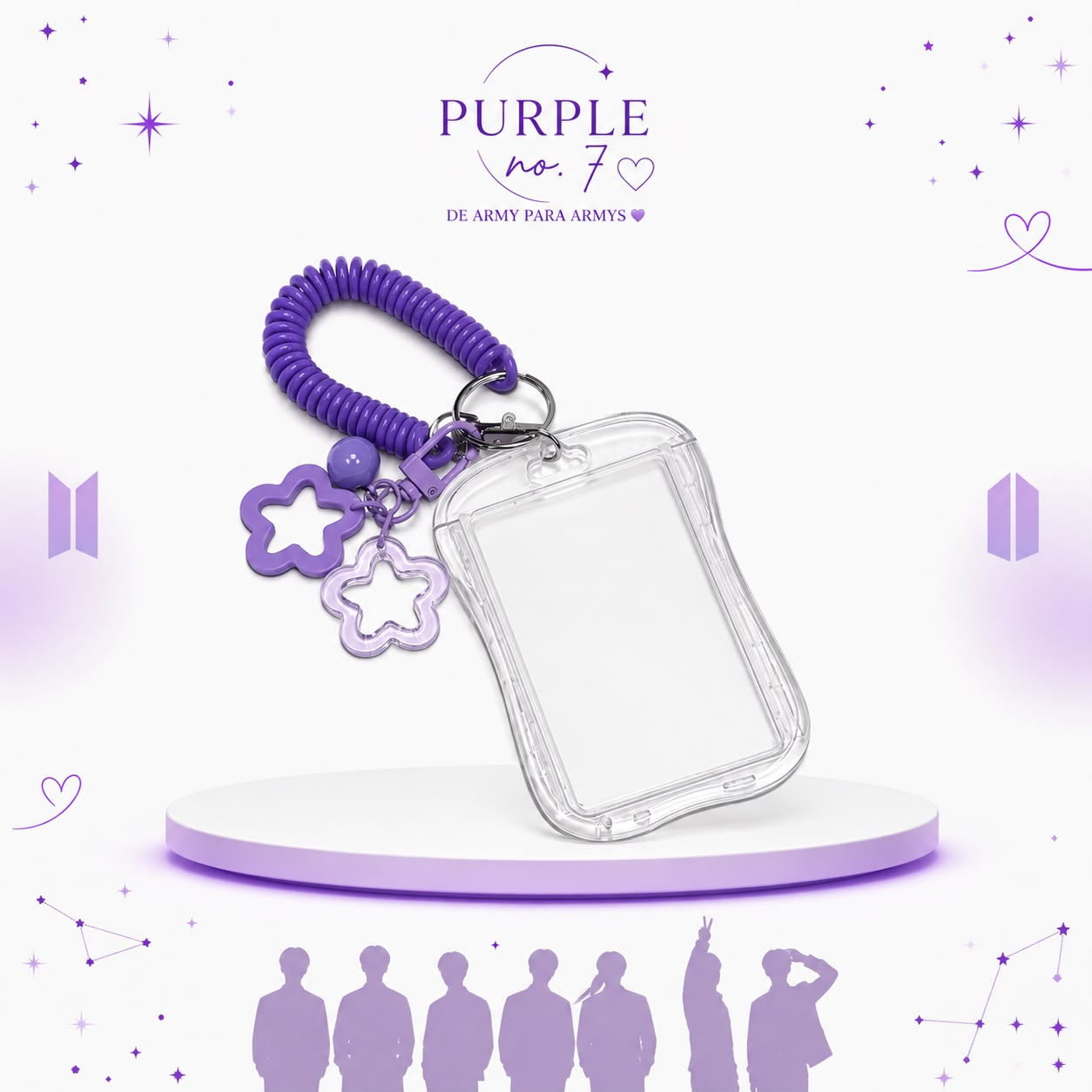 Porta-Photocard Transparente 💜