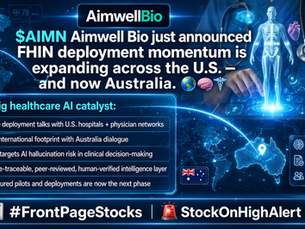 $AIMN Aimwell Bio just announced FHIN deployment momentum is expanding across the U.S. — and now Australia. 🌍🧠⚕️