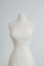 Vintage Vera Wang wedding dress on dress form in Atlanta bridal shop