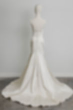 Vintage Monique Lhuillier wedding dress full back view