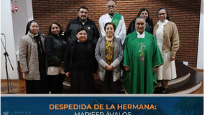 After three years of pastoral dedication at our school, Sister Marifer embarks on her return to Mexico to continue her formation path toward her perpetual vows.