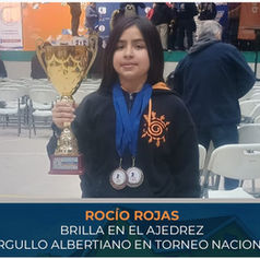 Rocío Rojas: El talento albertiano brilla en el Campeonato Nacional Impar de Ajedrez.