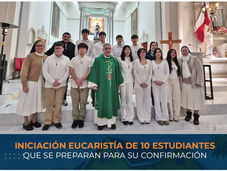 Diez estudiantes de nuestro colegio realizaron su Primera Comunión en la Parroquia San José