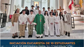 Diez estudiantes de nuestro colegio realizaron su Primera Comunión en la Parroquia San José