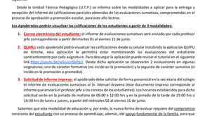 PROCESO DE ENTREGA DE INFORME DE NOTAS PARCIALES