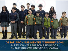 ¡DESAFIARON SUS MENTES Y TRIUNFARON!:14 ESTUDIANTES FUERON PREMIADOS