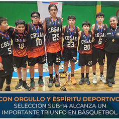 Con orgullo y espíritu deportivo:  selección Sub-14 alcanza un importante triunfo en Básquetbol.