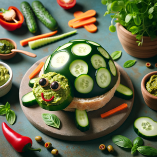 dětská svačina vzhled želva