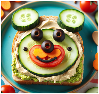 Dětská svačinka vzhled medvídka